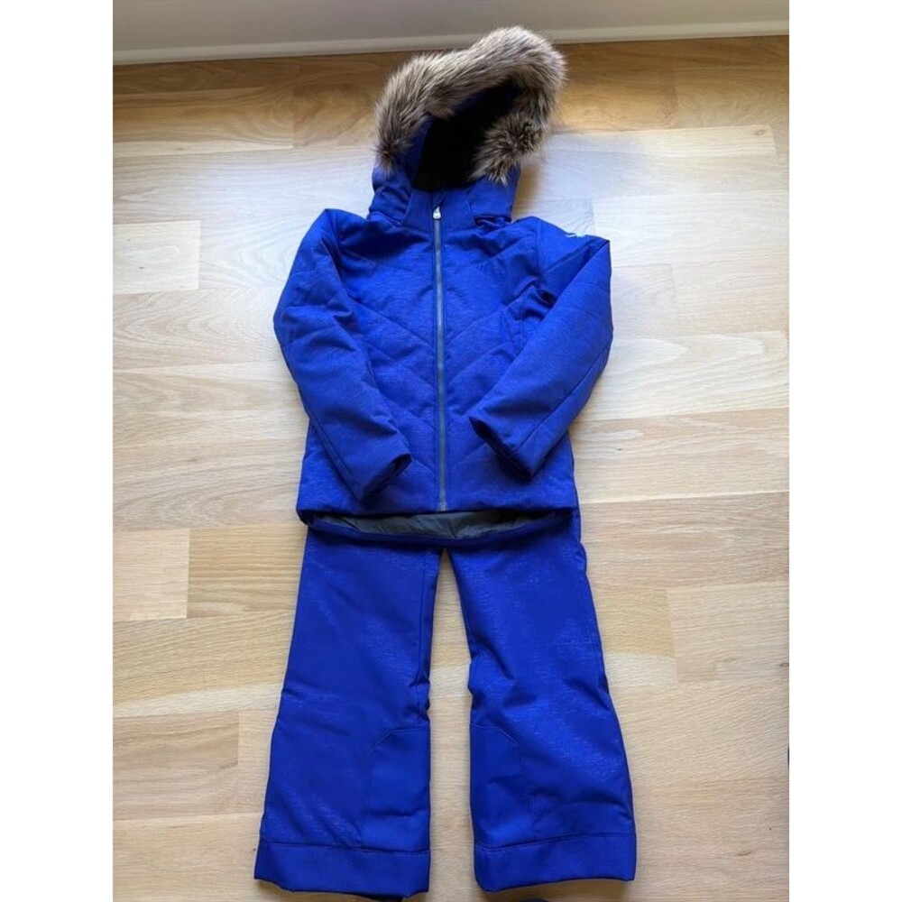 Spyder Girls Lola Snow Ski Snowboard Winter Jacket Pants Sparkle Blue Sz 8